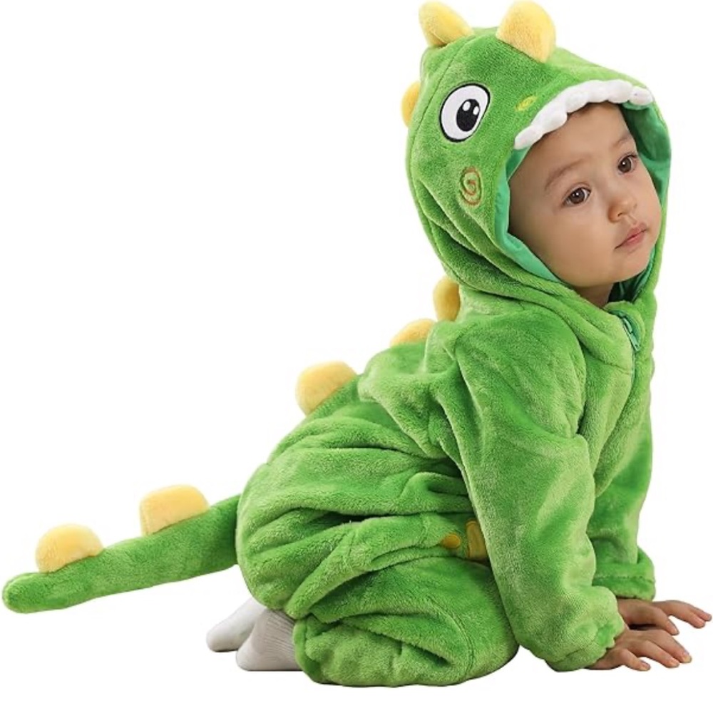 Toddler Dinosaur Hooded Onesie/Halloween costume